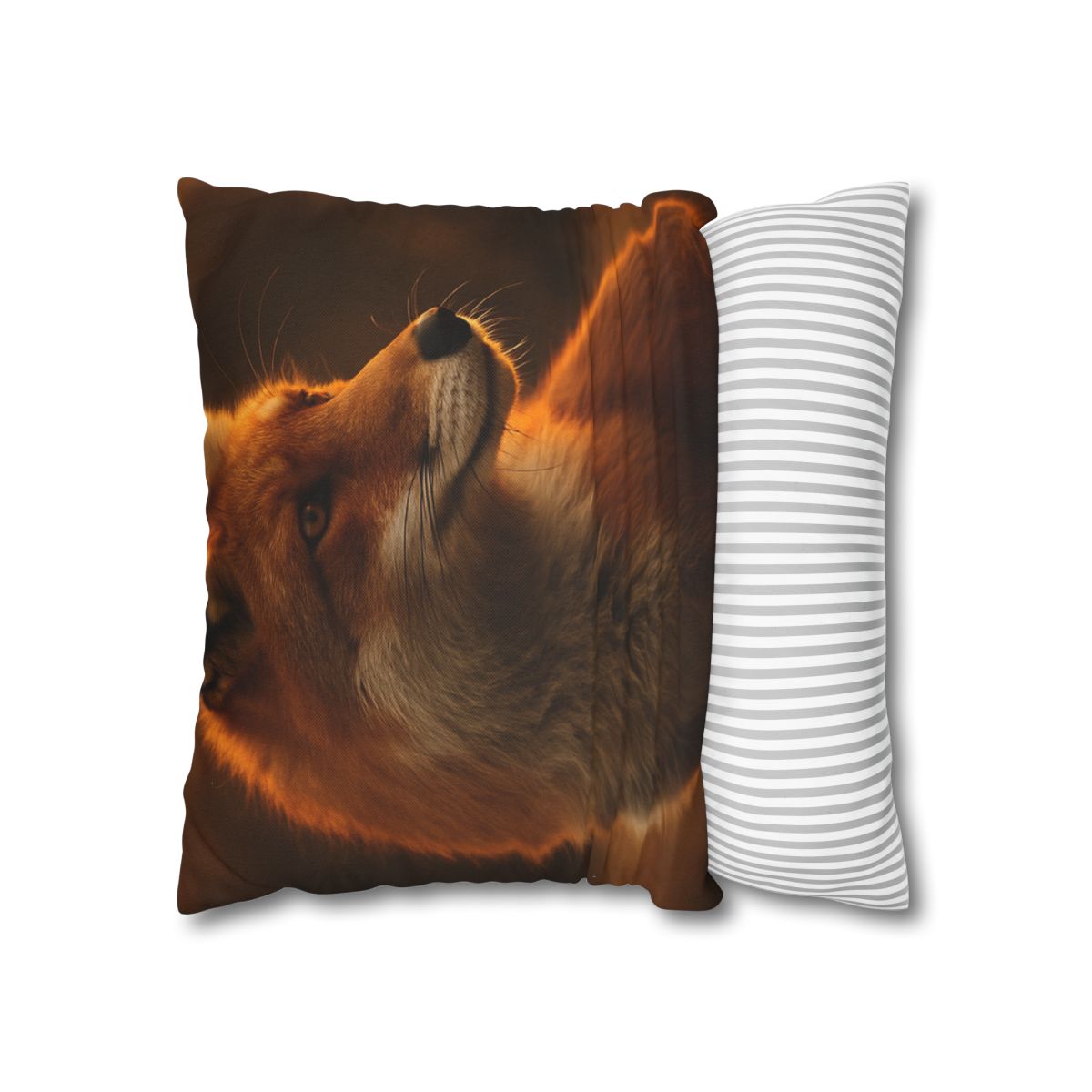 Crimson Whisper Red Fox soft cotton pillow cases
