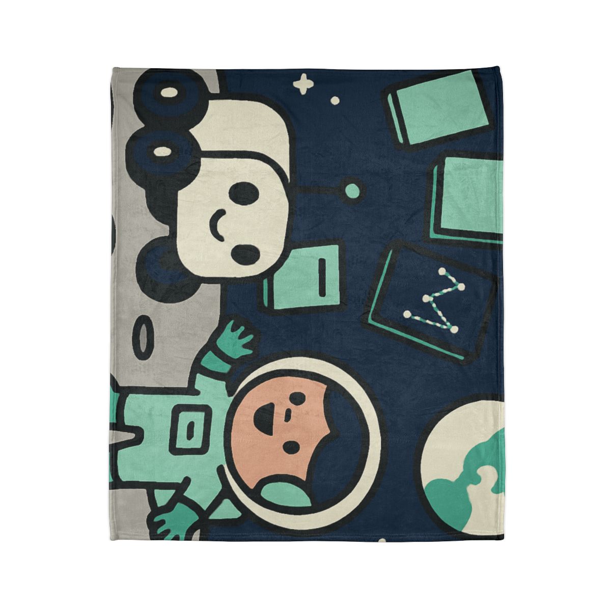The Moonlit Library Rover unique gift blanketscustom blankets