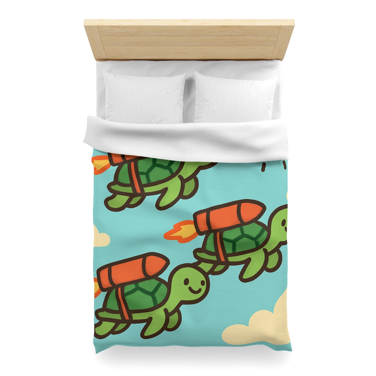 Rocket Powered Turtles soft comforter duvets