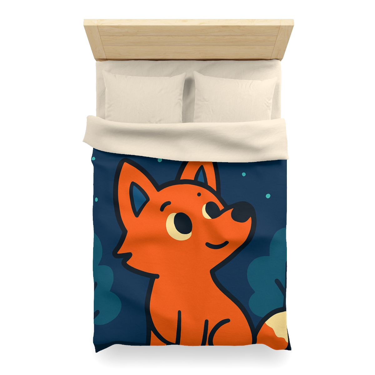 Starlight Forest Fox custom duvets