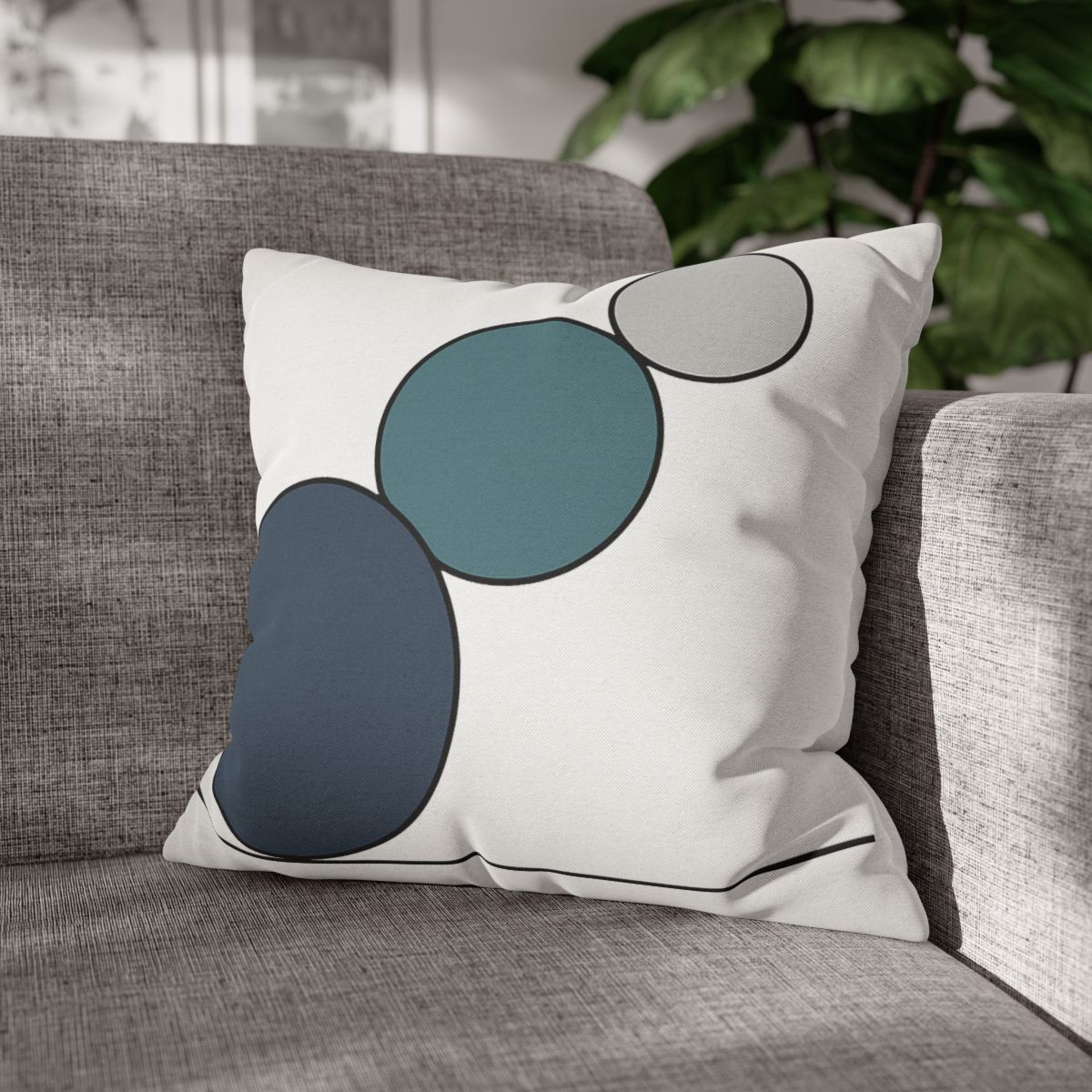 Staggered Circle Trio stylish decorative pillowcases