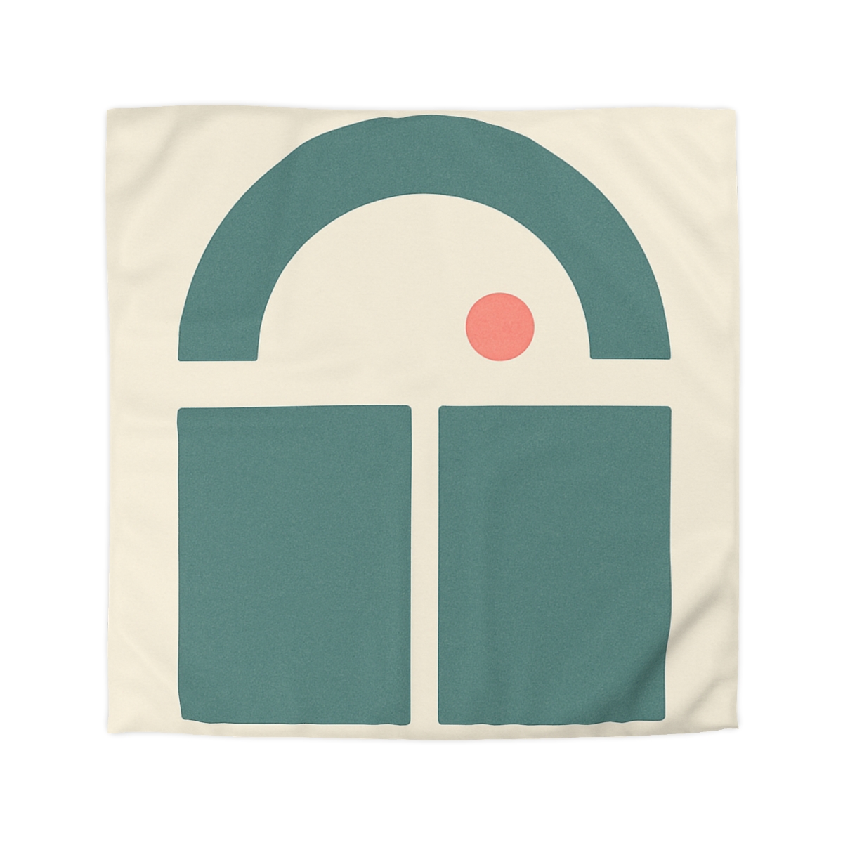 Arc Window Over Twin Blocks soft comforter duvets