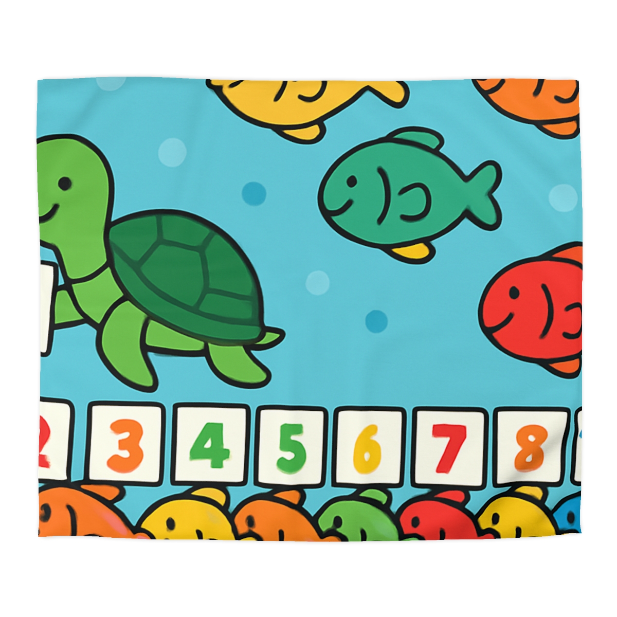 Coral Reef Number Parade warm winter duvets