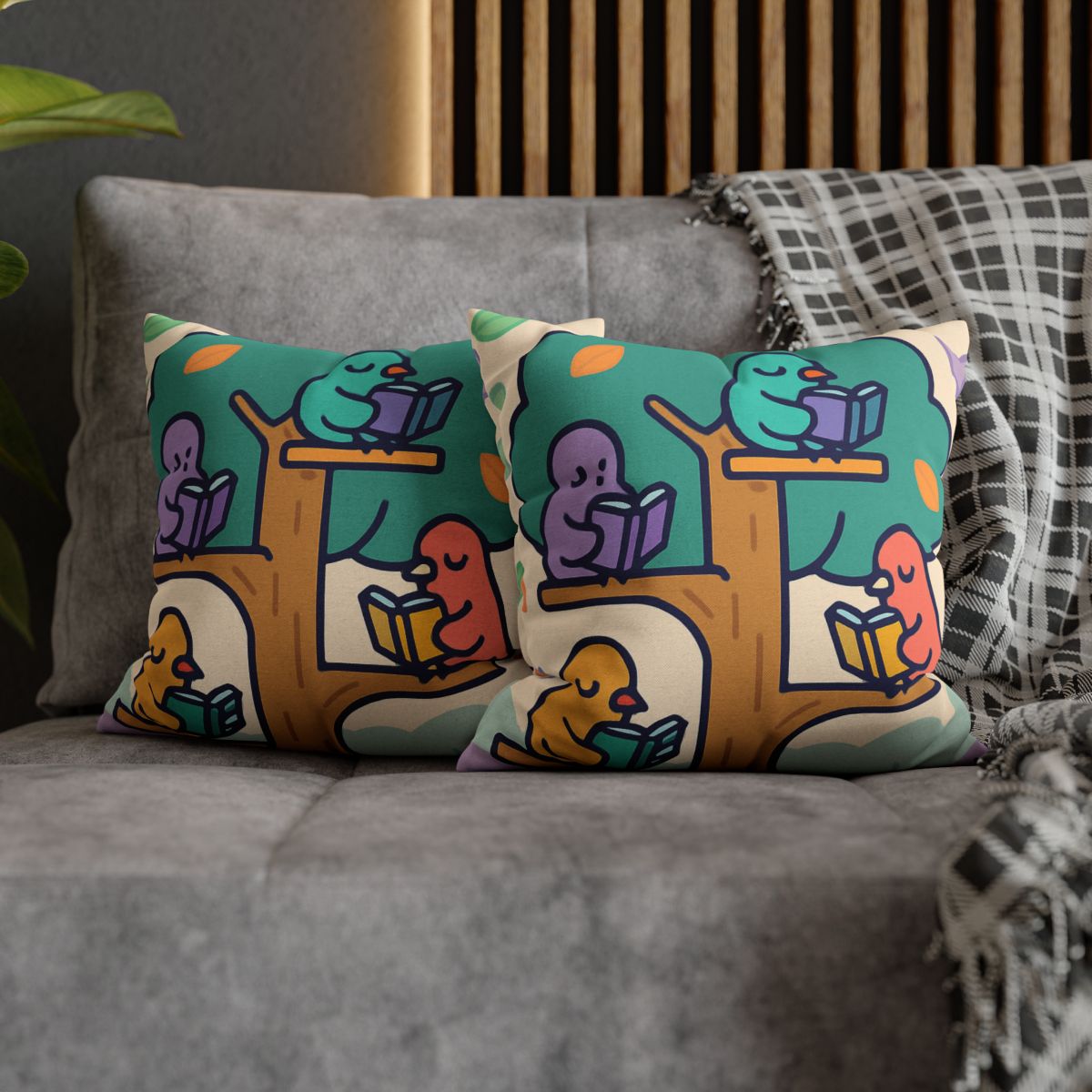 Library Of Magical Birds personalized pillow covers