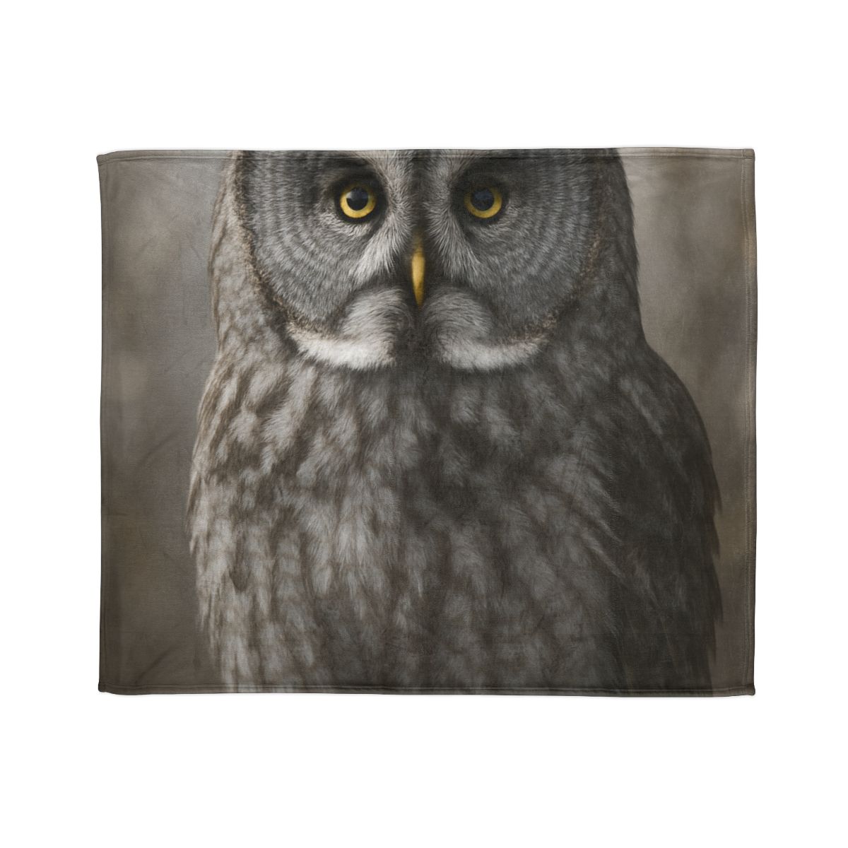 Frost Note Great Gray Owl stylish throw blankets