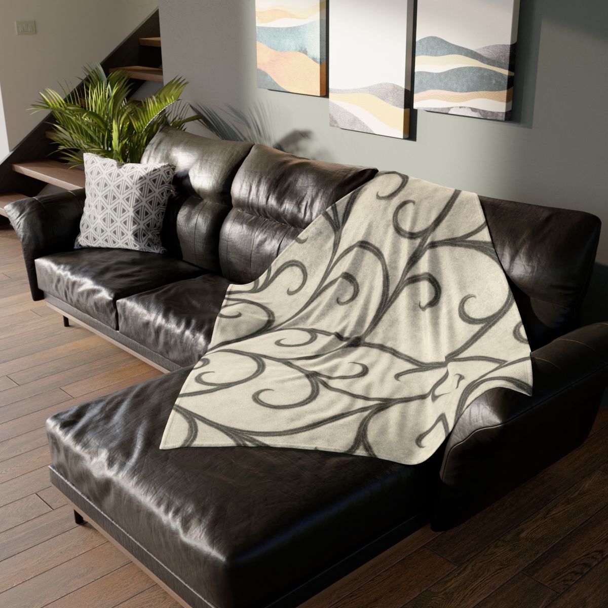 Vine Lattice Outline unique gift blanketscustom blankets
