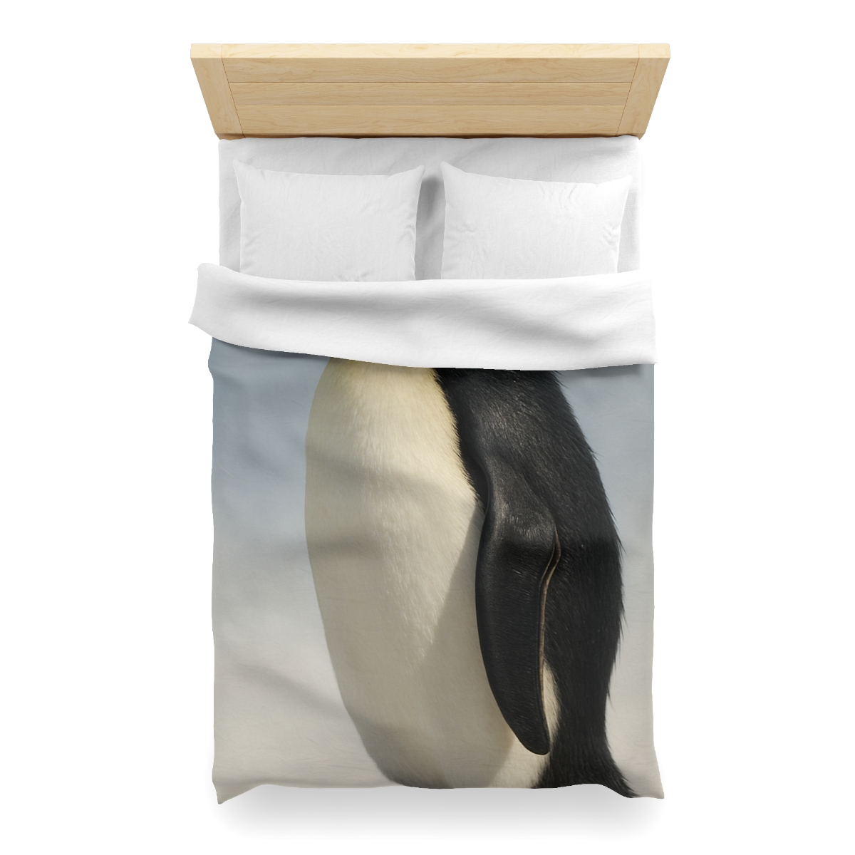 Glacier Gleam Emperor Penguin stylish duvet covers