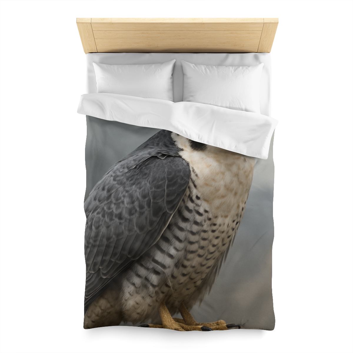 Starlit Focus Peregrine Falcon personalized bedding duvets