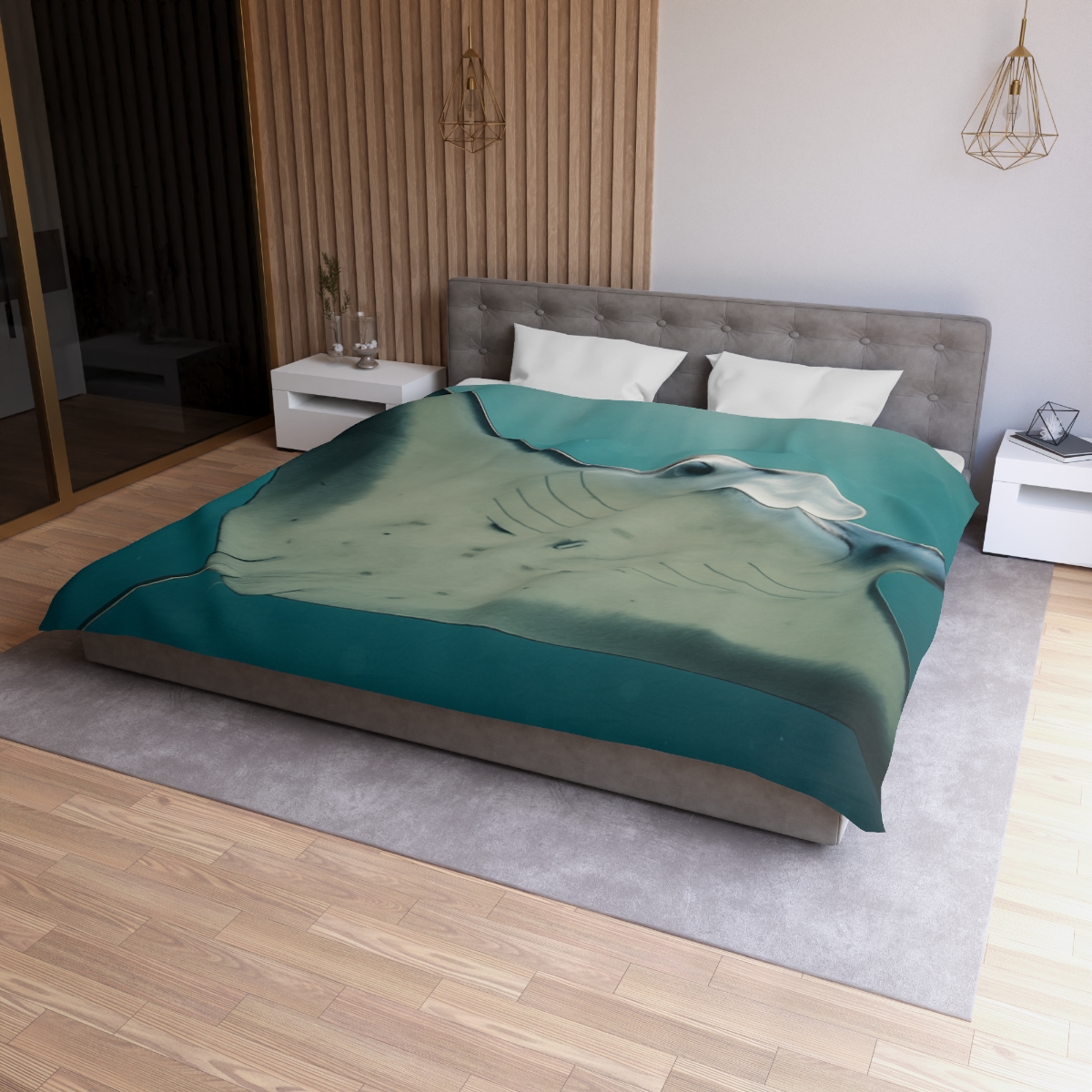 Celestial Glide Reef Manta Ray warm winter duvets