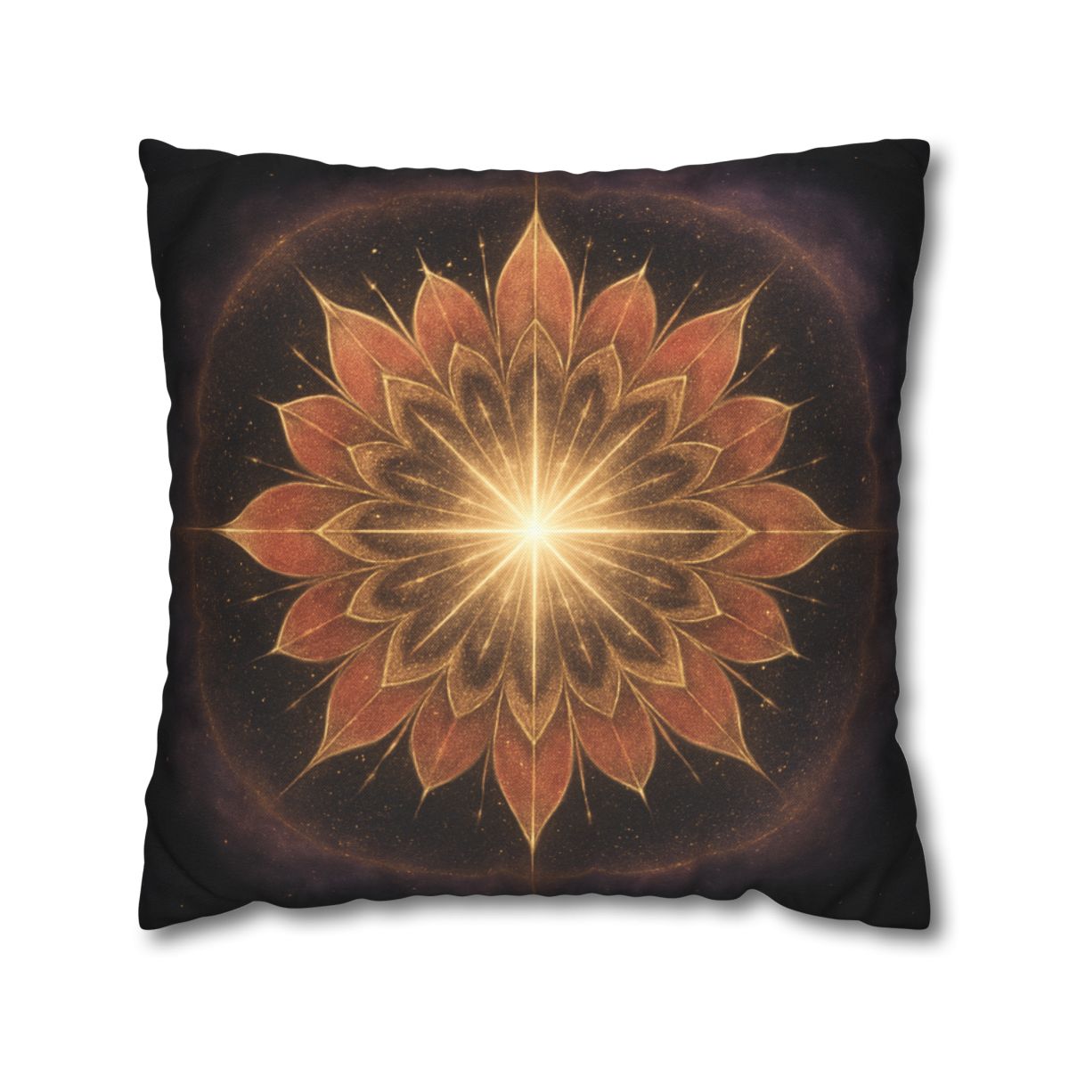 Starburst Petal Crown soft cotton pillow cases