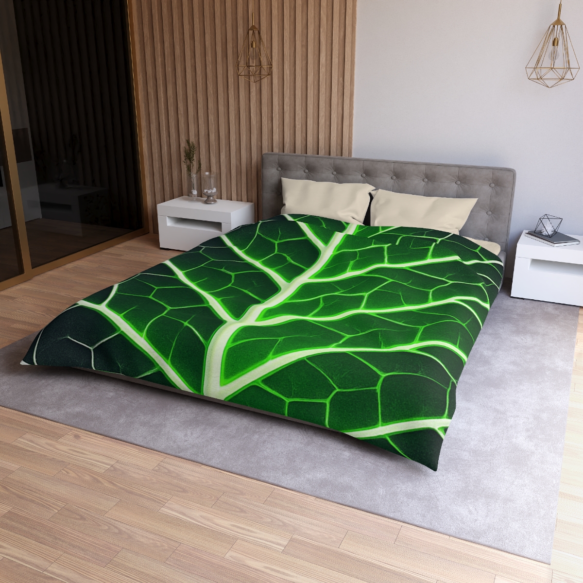 Fractaled Leaf Vein Web soft comforter duvets
