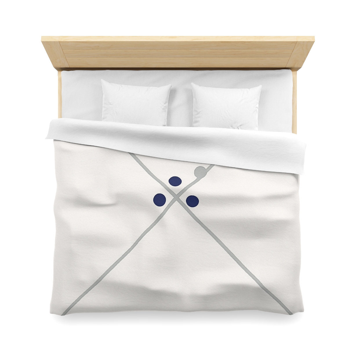 Diagonal Pair And Nested Dot Cluster designer printed duvets
