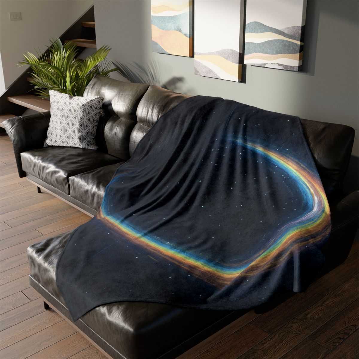 Prismatic Gravity Lens Drift stylish throw blankets