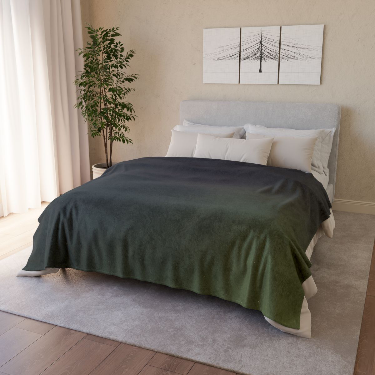 Dark Energy Gradient stylish throw blankets