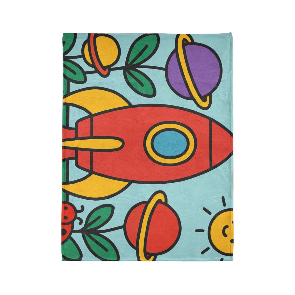 Rainbow Rocket Garden warm winter blankets