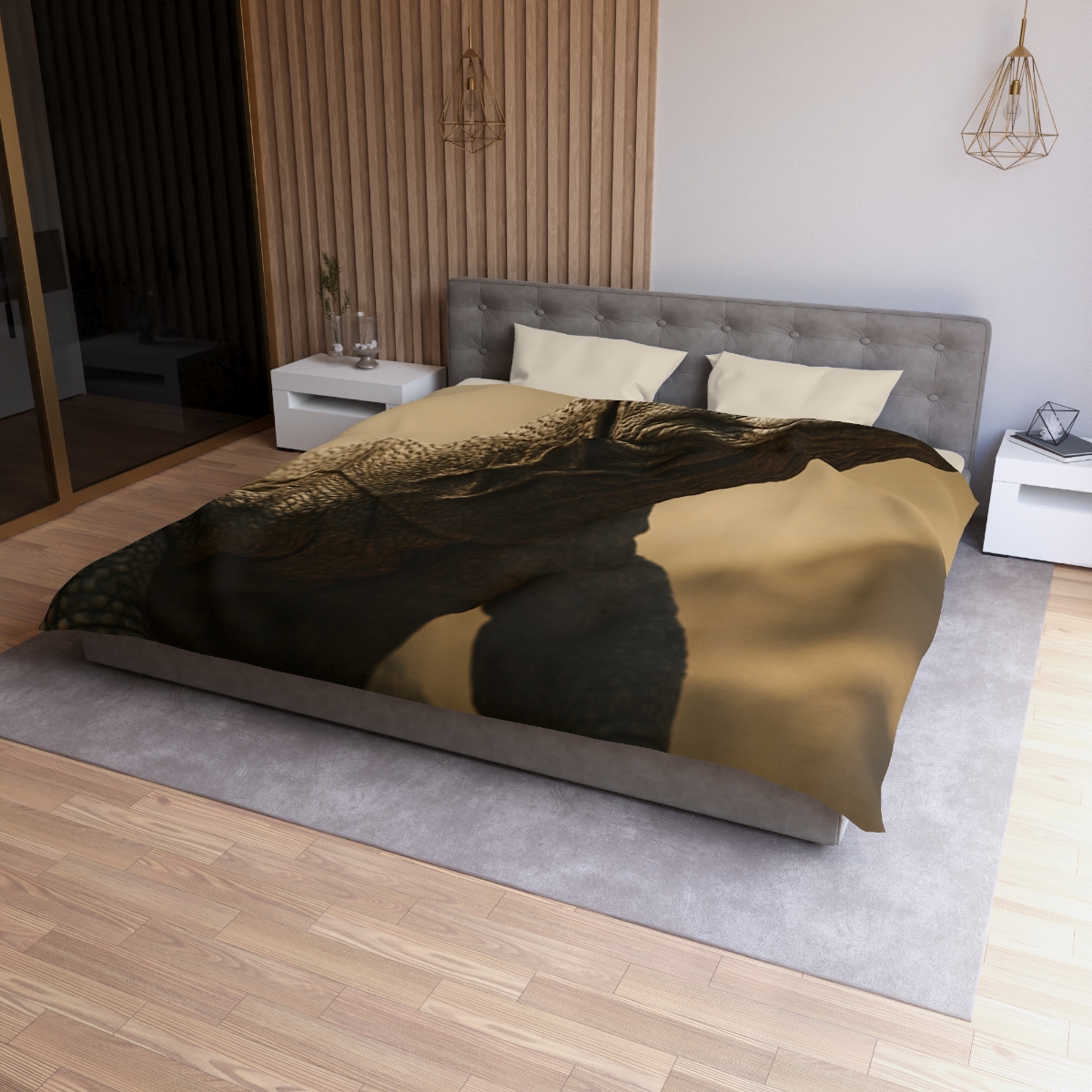 Ancient Sentinel Komodo Dragon unique patterned duvets