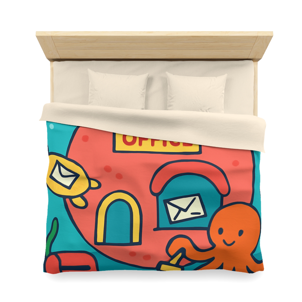 Coral Reef Planet Post Office soft comforter duvets