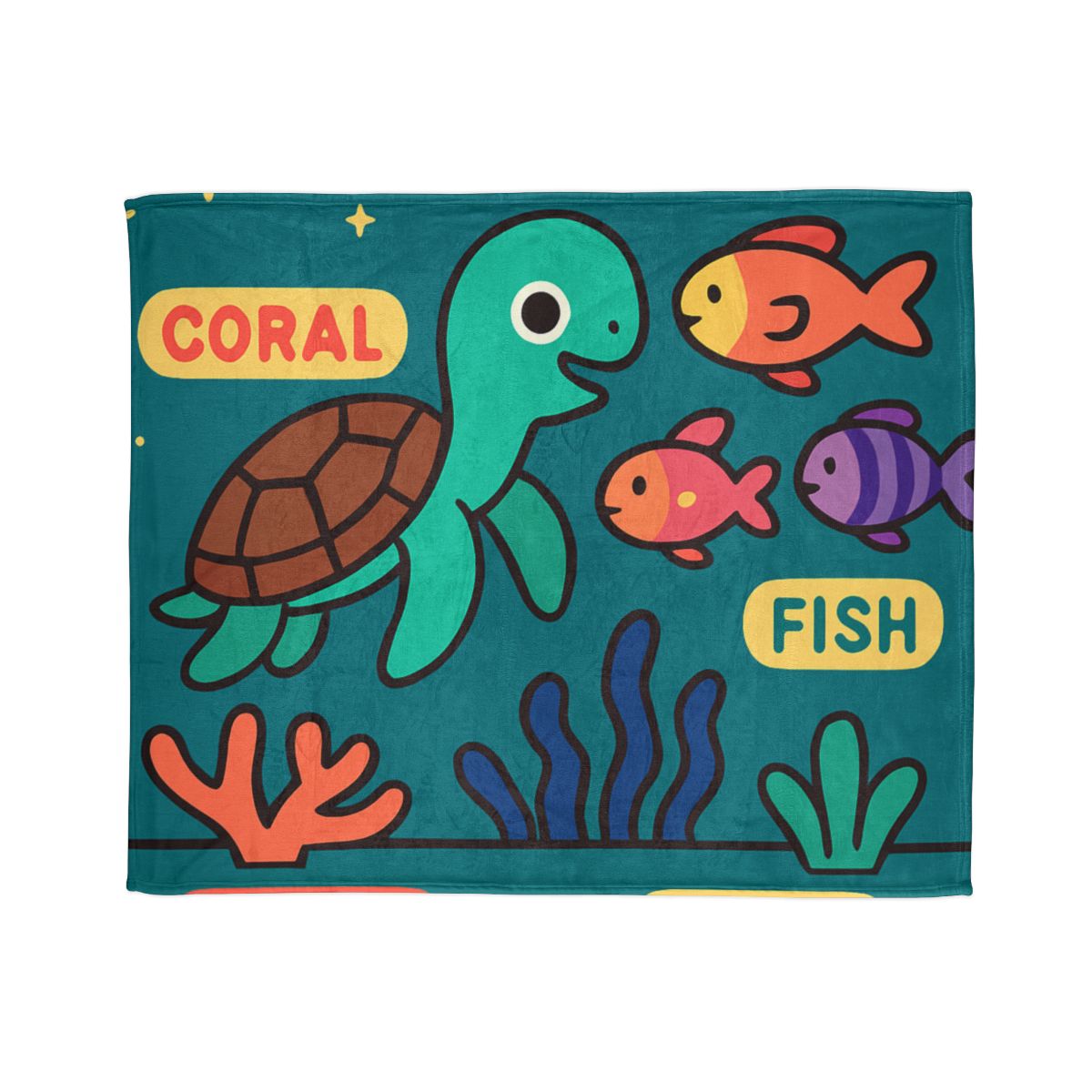 Starry Coral Safari designer printed blankets