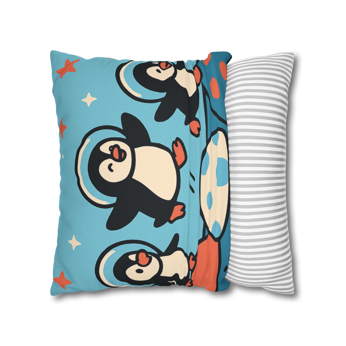 Planet Hopper Penguins trendy patterned pillow cases