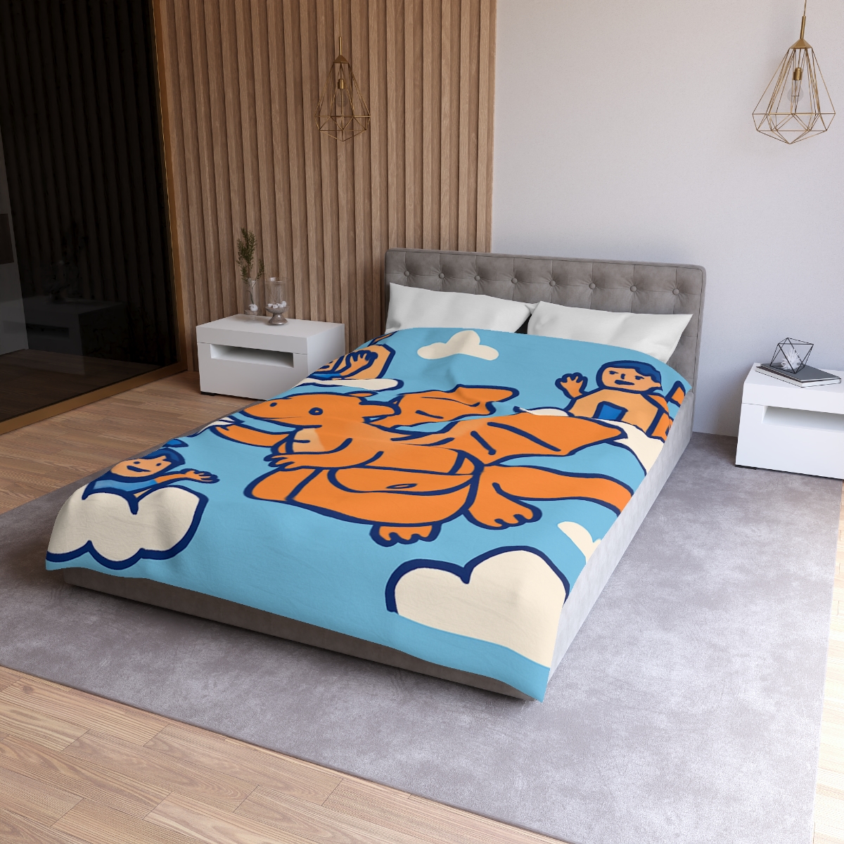 Cloud City Dragon Mail personalized bedding duvets