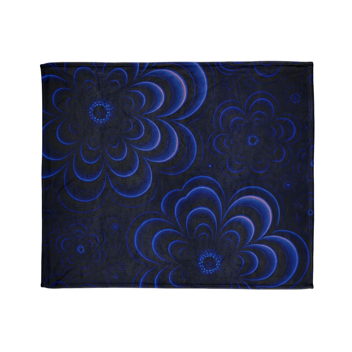 Bloom Ripple Interference designer printed blankets
