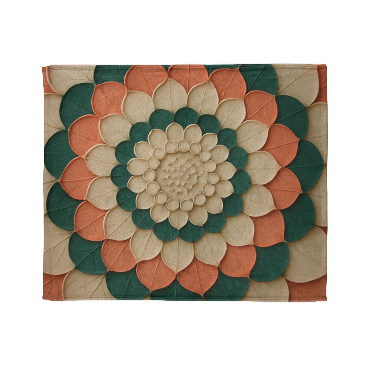 Petal Halo Mosaic trendy patterned blankets