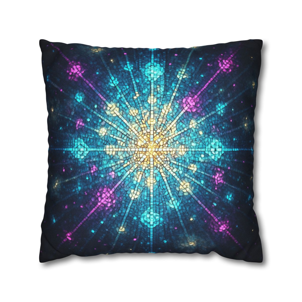 Photon Burst Mosaic designer print pillow cases