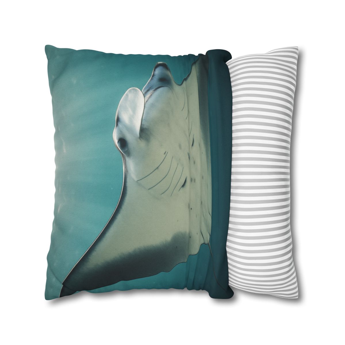 Celestial Glide Reef Manta Ray stylish decorative pillowcases