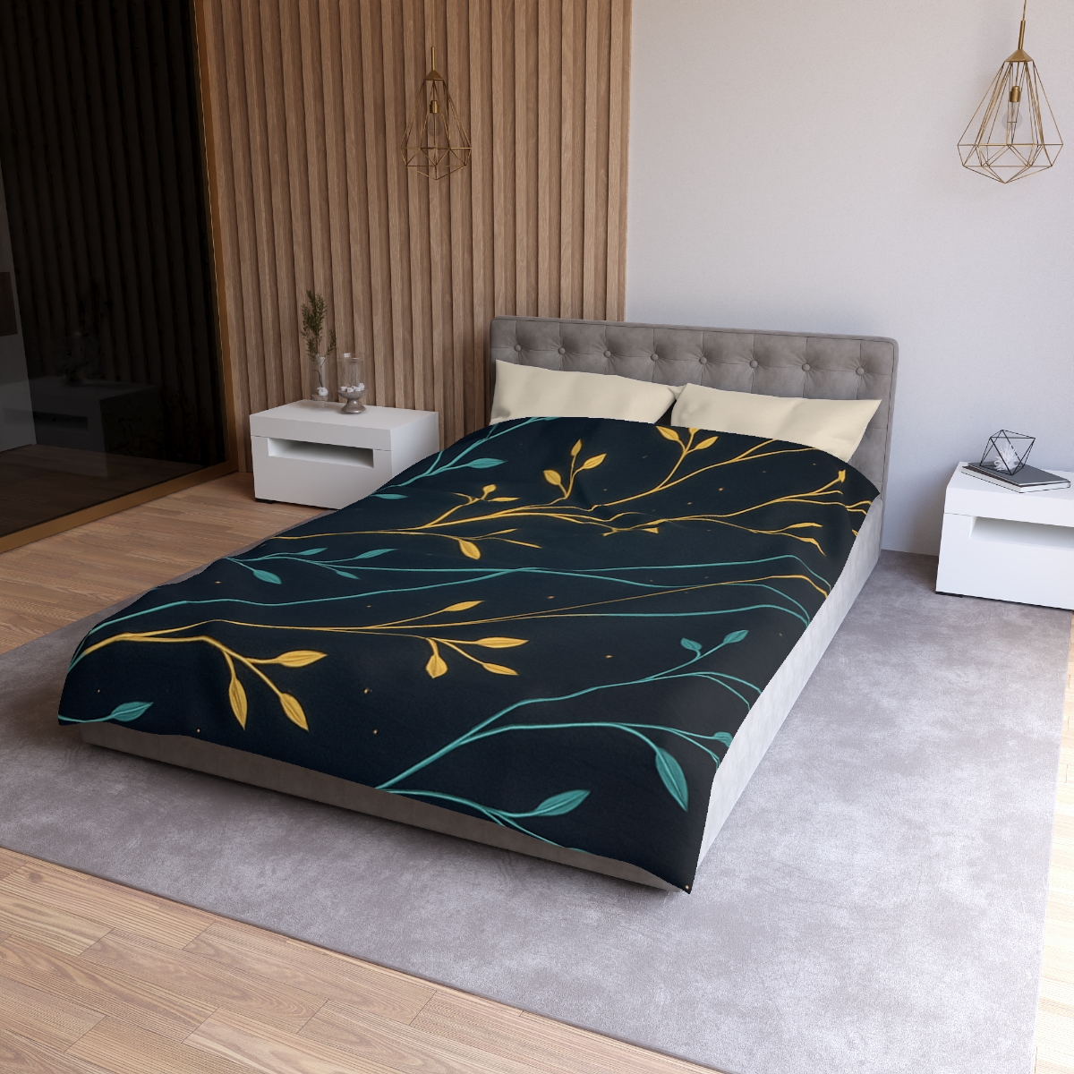 Starlit Vine Constellation stylish duvet covers