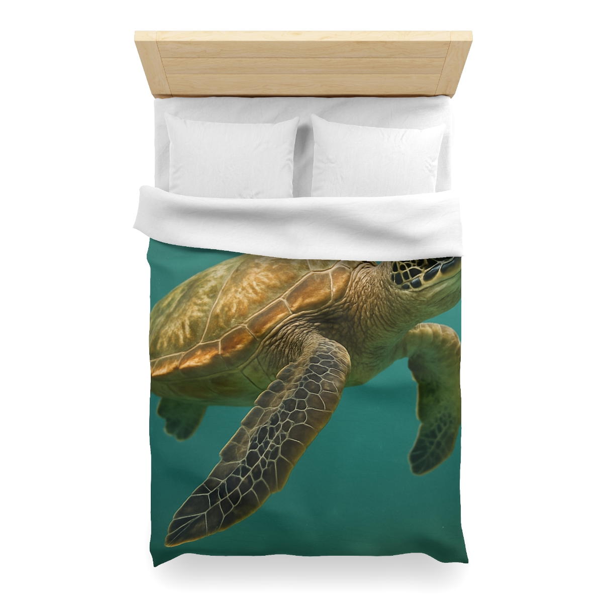 Amber Stillness Green Sea Turtle stylish duvet covers