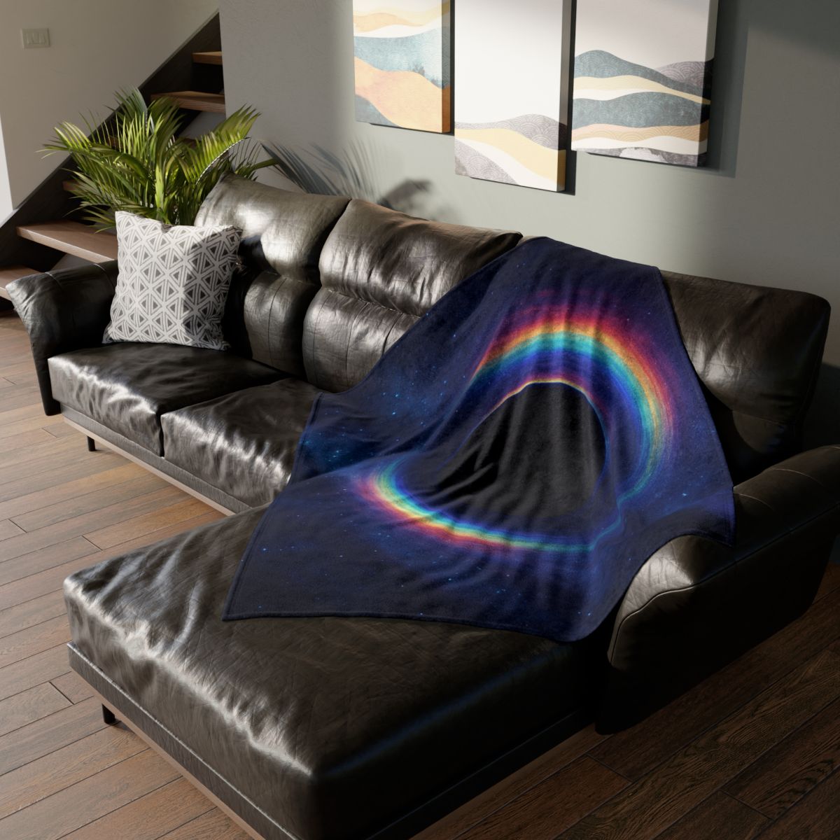 Prismatic Lensing Halo Drift unique gift blankets