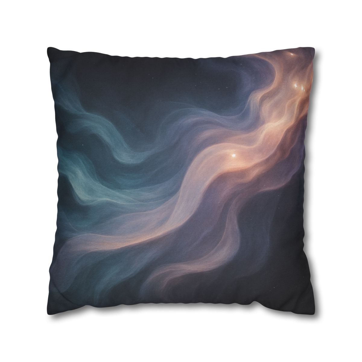 Prismatic Nebula Silk Drift personalized pillow covers