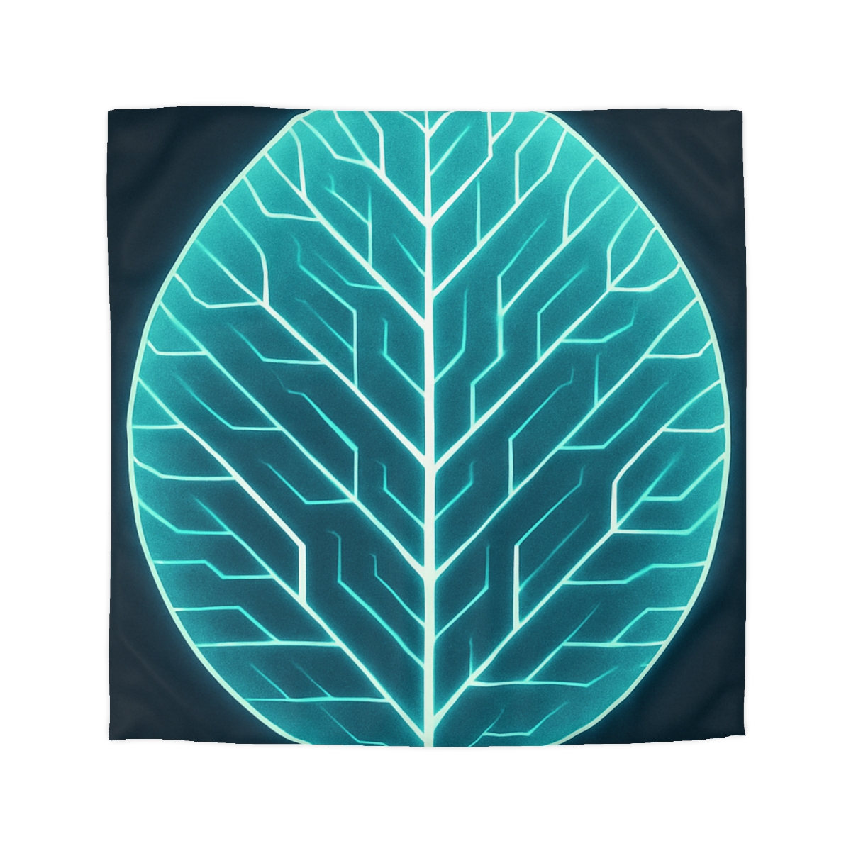Galactic Leaf Vein Circuit stylish duvet covers