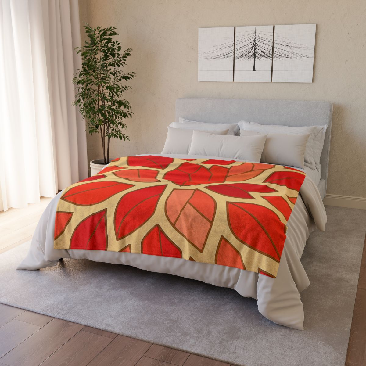 Bloom Shard Mosaic designer printed blankets