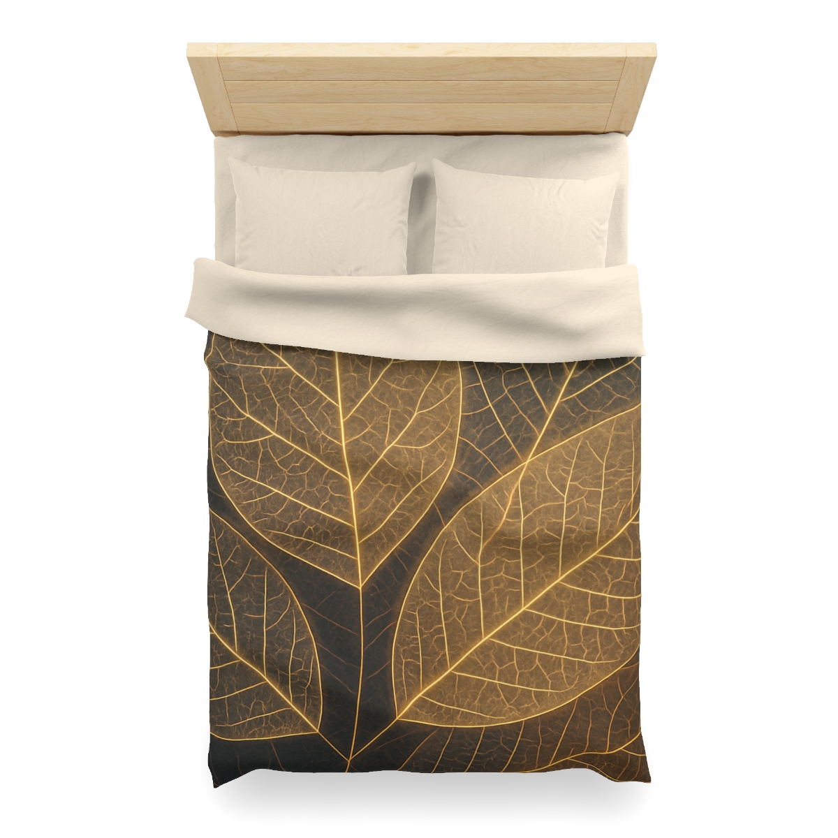 Solar Leaf Lattice designer printed duvets