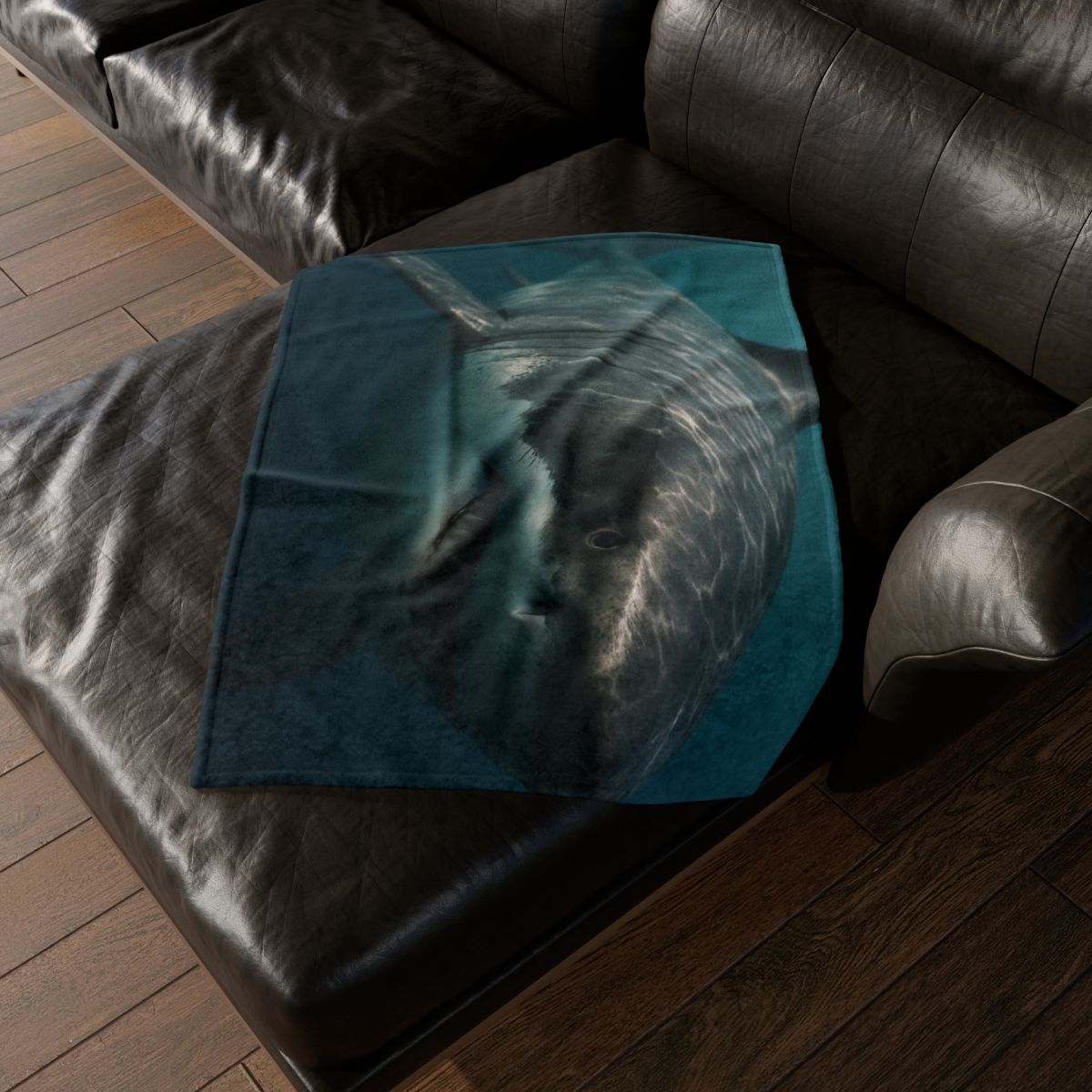 Silent Hunter Great White Shark designer printed blankets