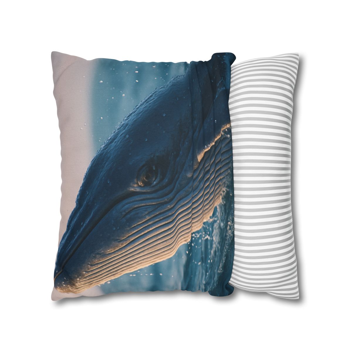 Ocean Song Blue Whale trendy patterned pillow cases
