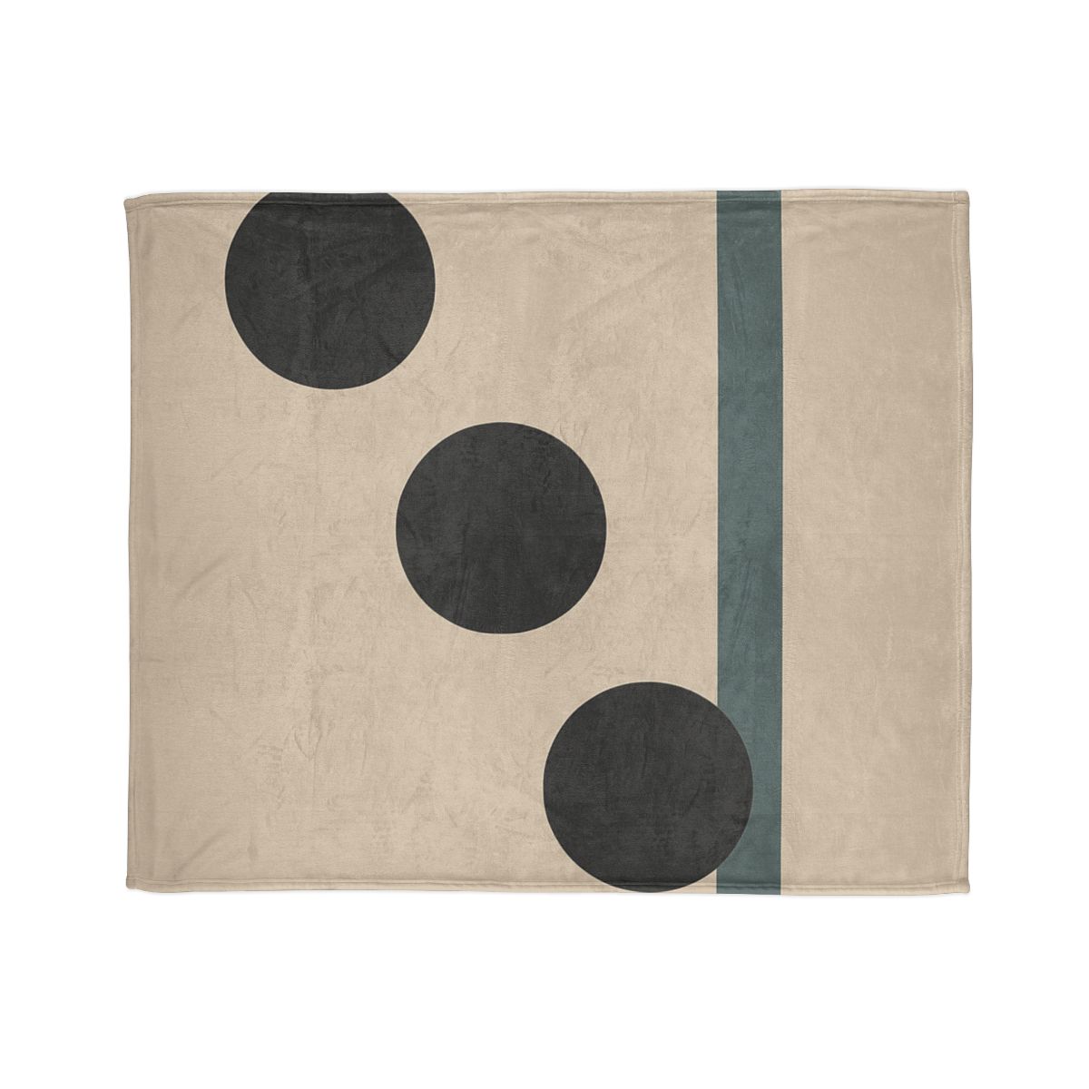 Staggered Trio Of Circles And Bar unique gift blanketscustom blankets
