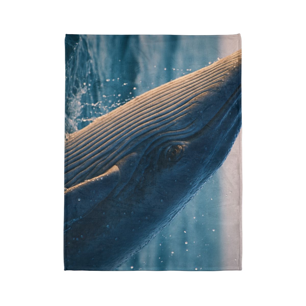 Ocean Song Blue Whale stylish throw blankets