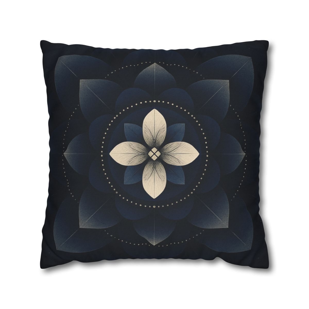 Petal Eclipse Mandala designer print pillow cases