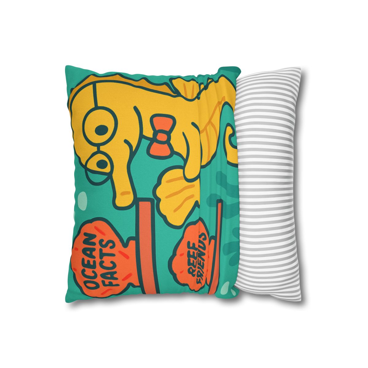 Underwater Library Of The Seahorse Librarian stylish decorative pillowcases
