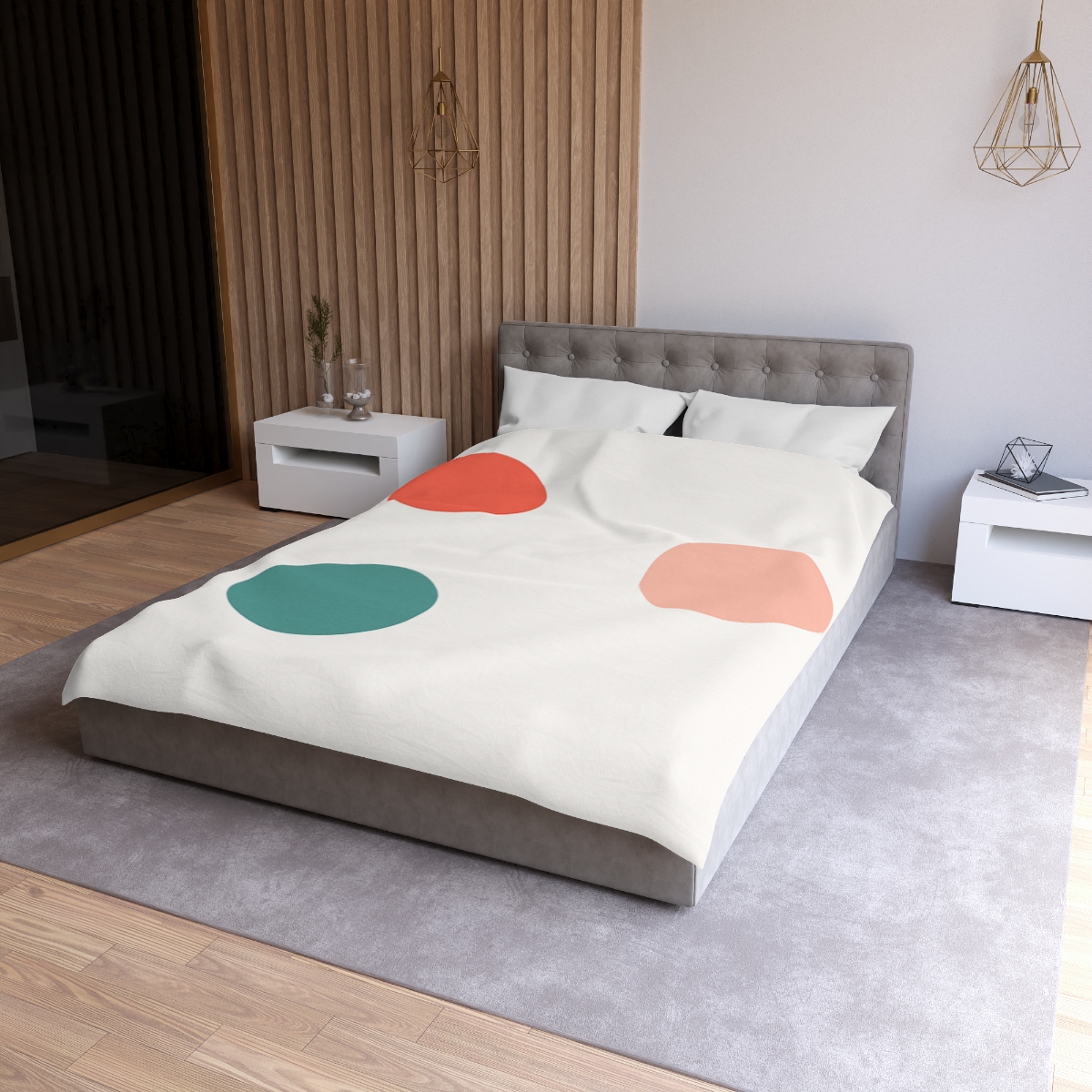 Three Point Triangle Rhythm custom duvets