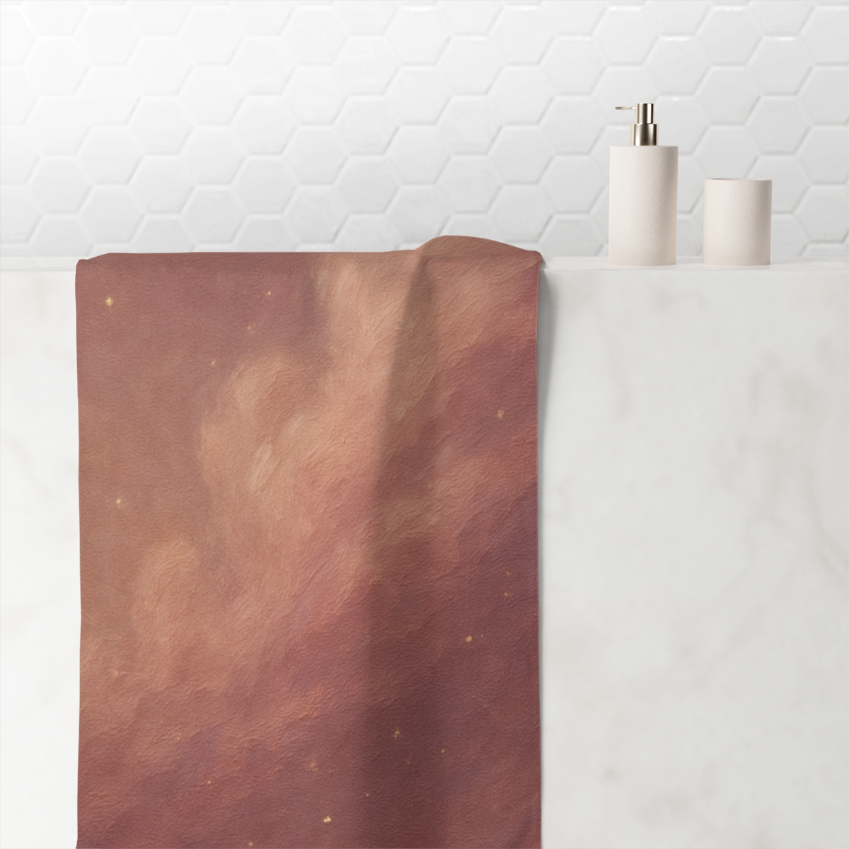 Spectral Dust Bloom Tapestry trendy hand towels