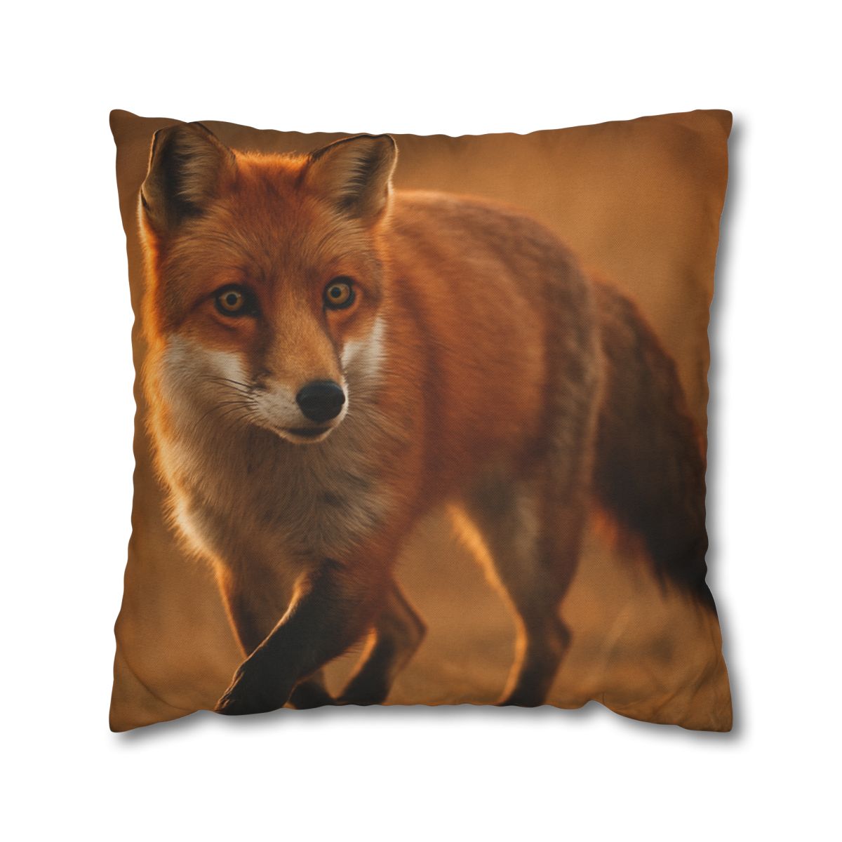 Crimson Whisper Red Fox trendy patterned pillow cases