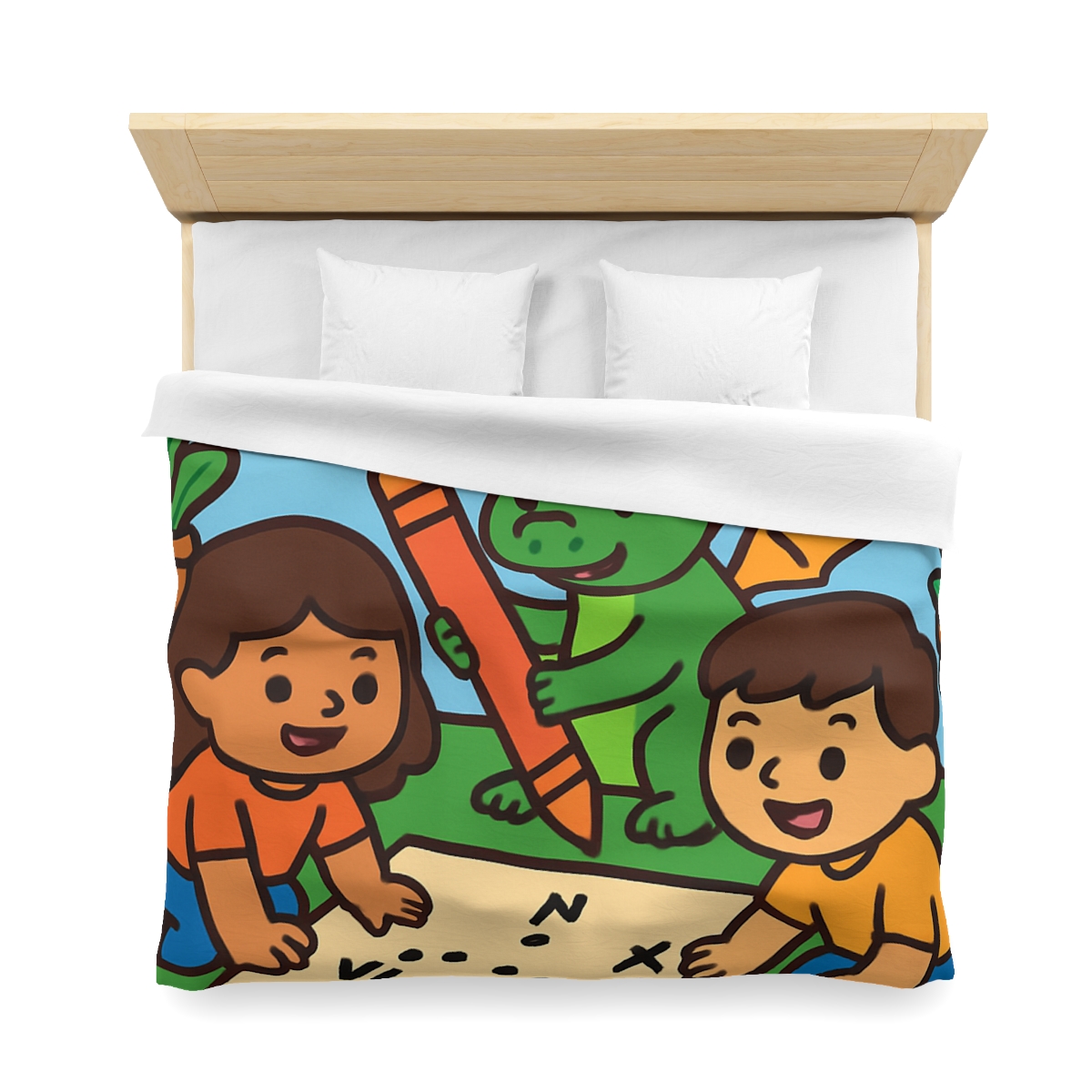 Sky Garden Map Makers With A Baby Dragon stylish duvet covers