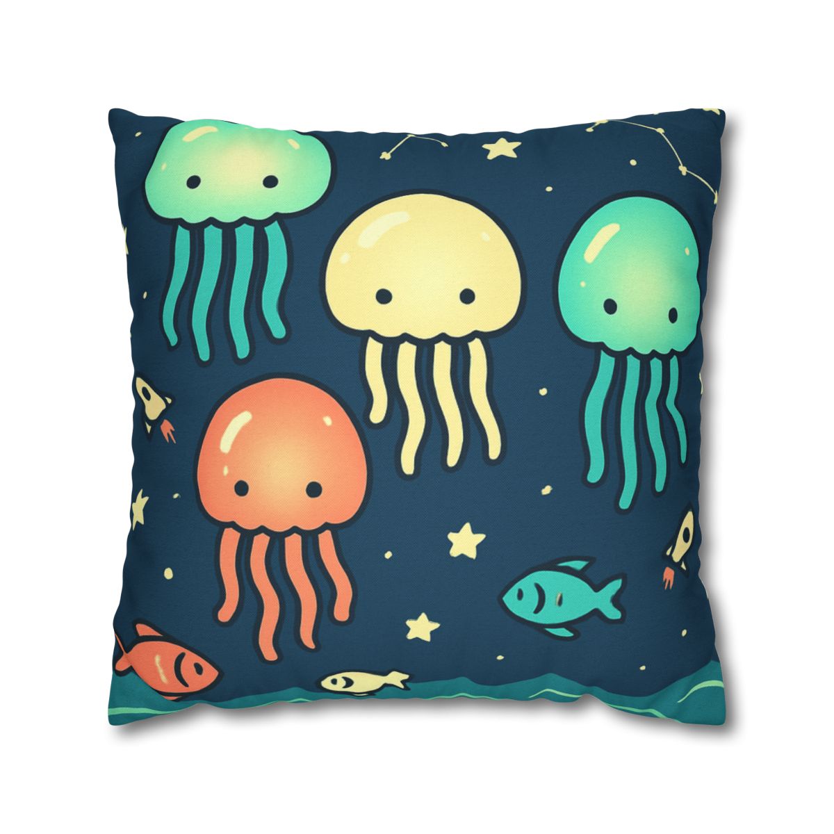 Galactic Jellyfish Parade personalized pillow covers