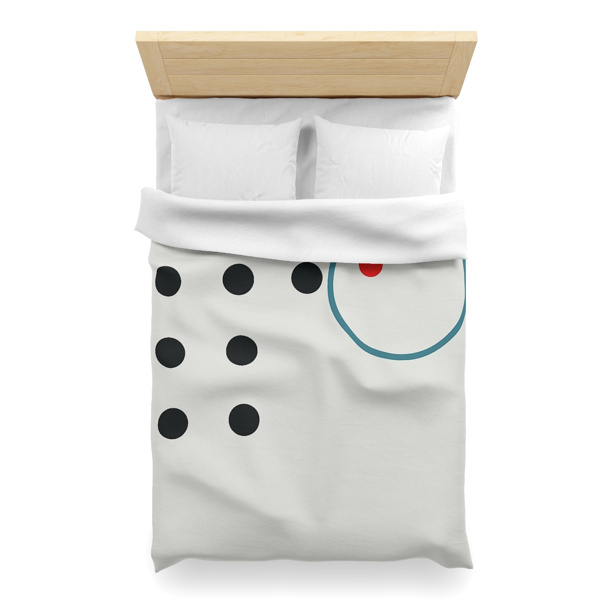 Broken Grid With One Orbit Ring designer printed duvets