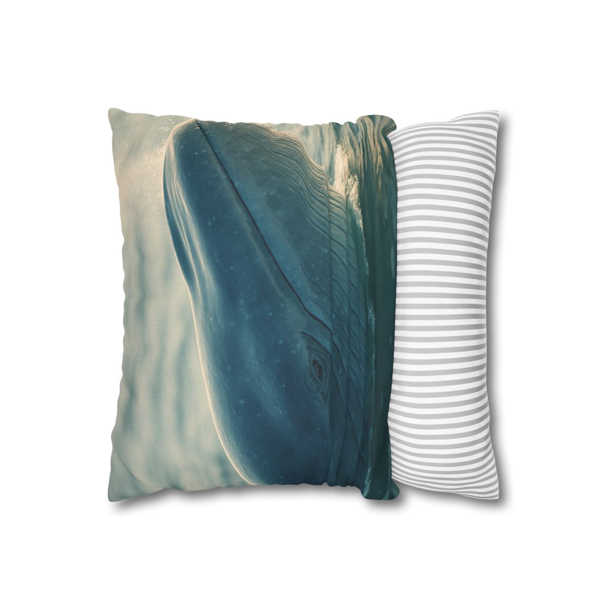 Ocean Song Blue Whale personalized pillow covers