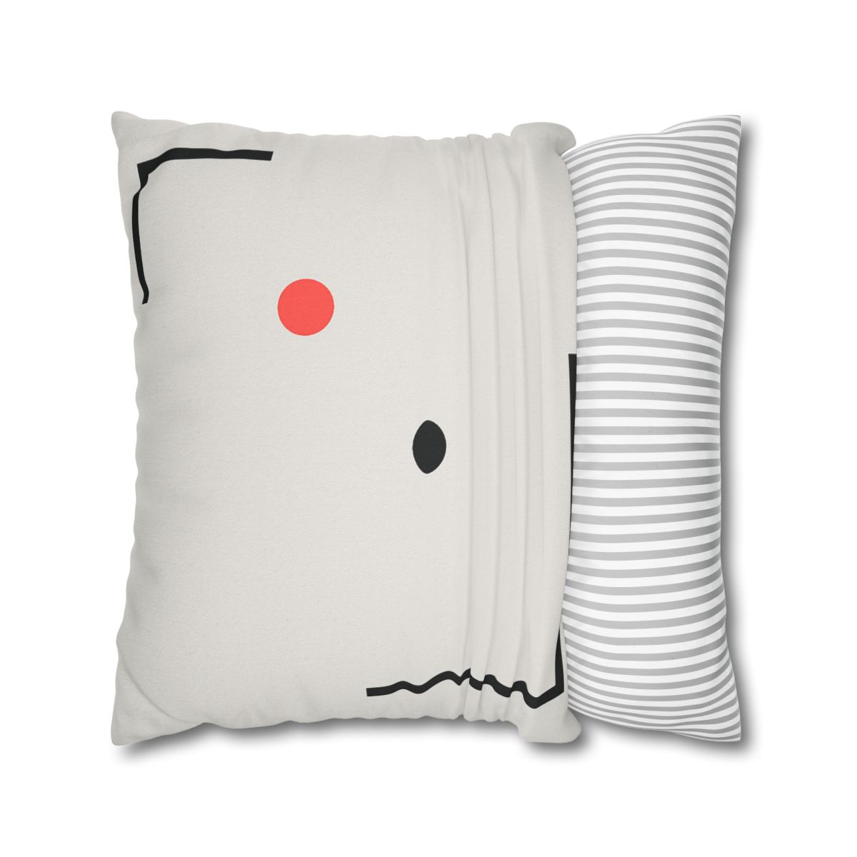 Nested Corner Frames With Two Dots trendy patterned pillow cases