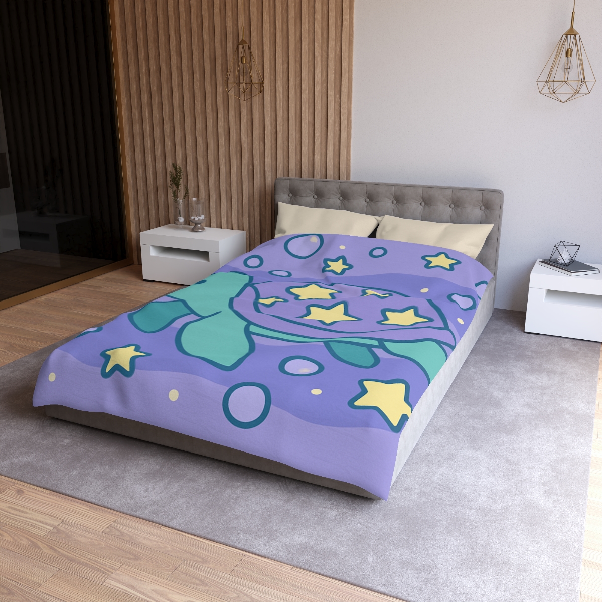 Nebula Ocean Turtle unique patterned duvets